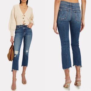 MOTHER The Insider Crop Step ChewJeans (28) Dancing On Coals